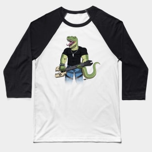 DINOMETAL - TYRANNOSAURUS (No Background) Baseball T-Shirt